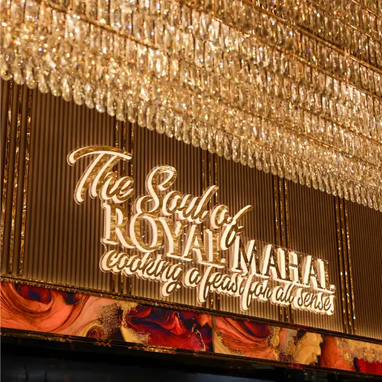 Royal Mahal Tooting Decor Gold